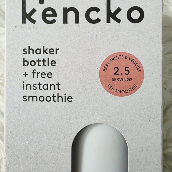 Brand New Kencko Shaker Bottle + Free Instant Smoothie Packet, Smokey Grey - Picture 7 of 7